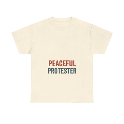 Peaceful Protester T-Shirt — 'Peaceful Protester' Minimalist Activist Tee