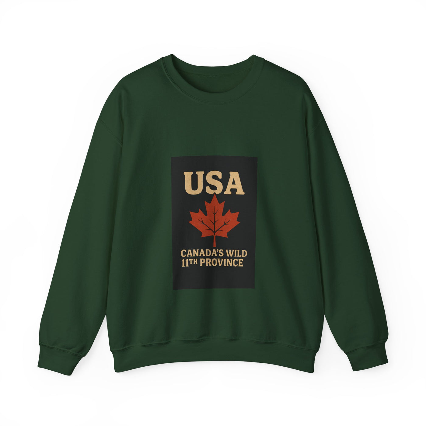 USA 'Canada's Wild 11th Province' Crewneck Sweatshirt