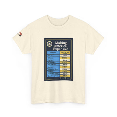 T‑Shirt — "Making America Expensive" Price Comparison Graphic Tee