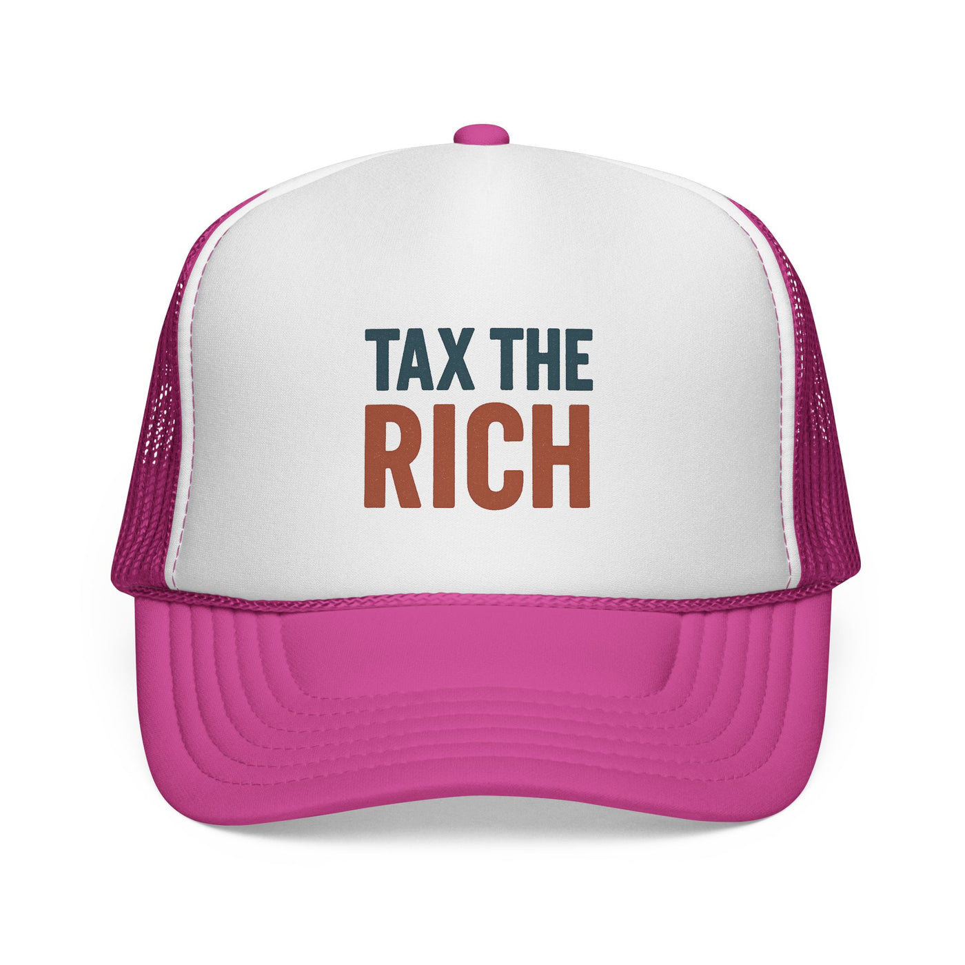 Tax The Rich Trucker Cap — Bold Political Mesh Snapback Hat