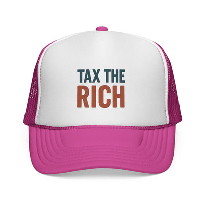 Tax The Rich Trucker Cap — Bold Political Mesh Snapback Hat