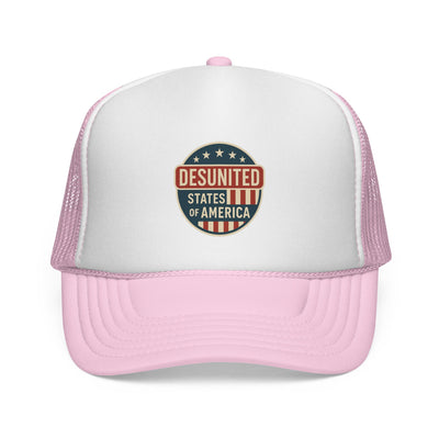 Desunited States of America Trucker Hat — Vintage Political Statement Cap