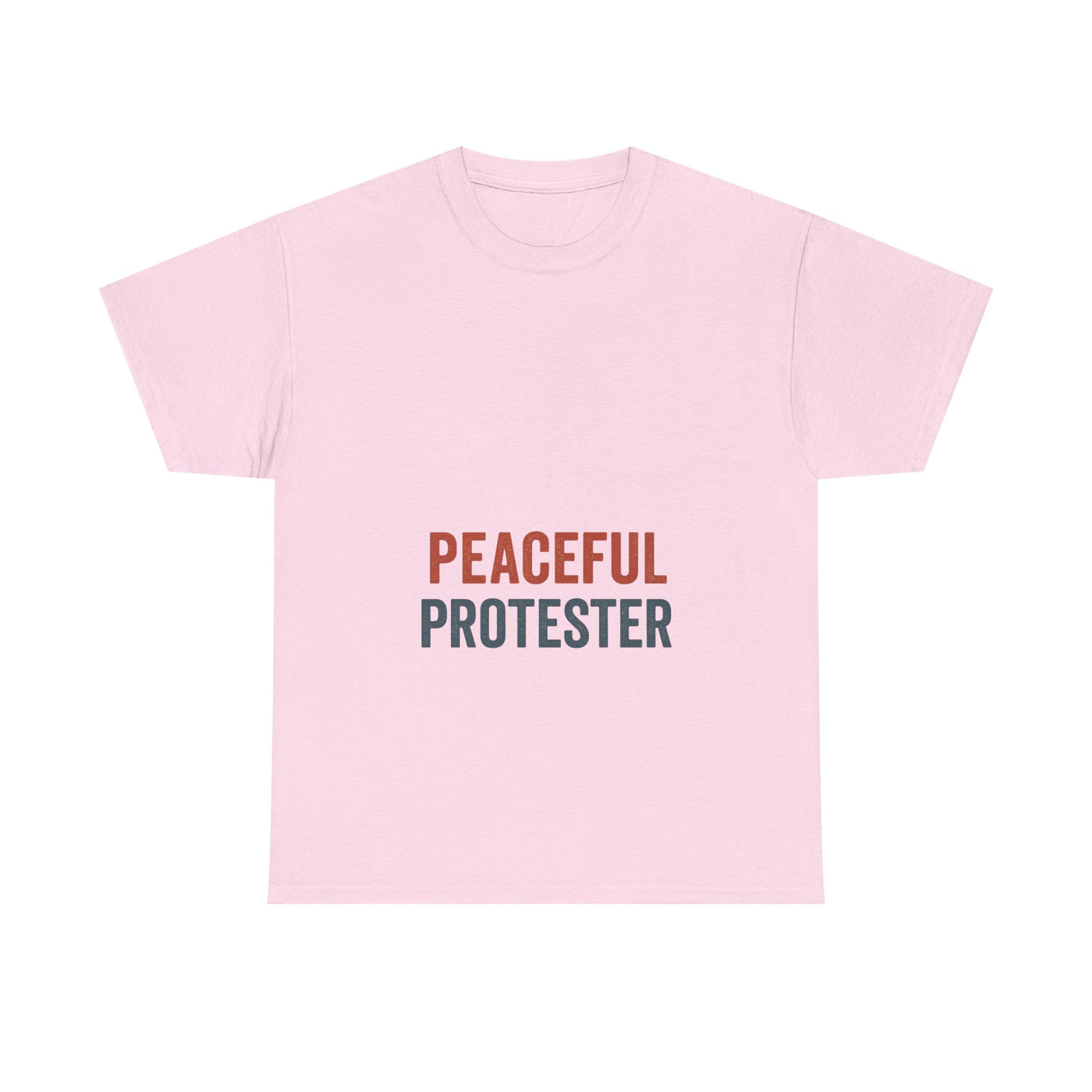 Peaceful Protester T-Shirt — 'Peaceful Protester' Minimalist Activist Tee