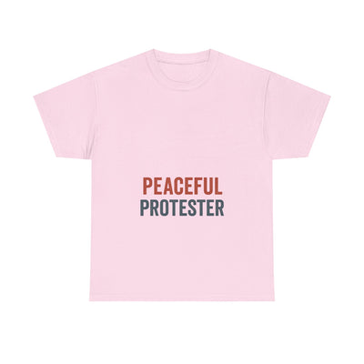 Peaceful Protester T-Shirt — 'Peaceful Protester' Minimalist Activist Tee