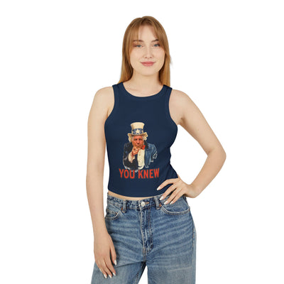 Tank Top Vintage Pointing Uncle Epstein“YOU KNEW” Graphic