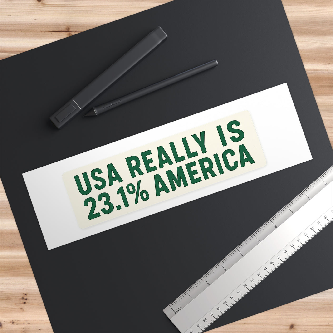 Bumper Sticker  "USA Really Is 23.1% America" Funny Political Vinyl Sticker