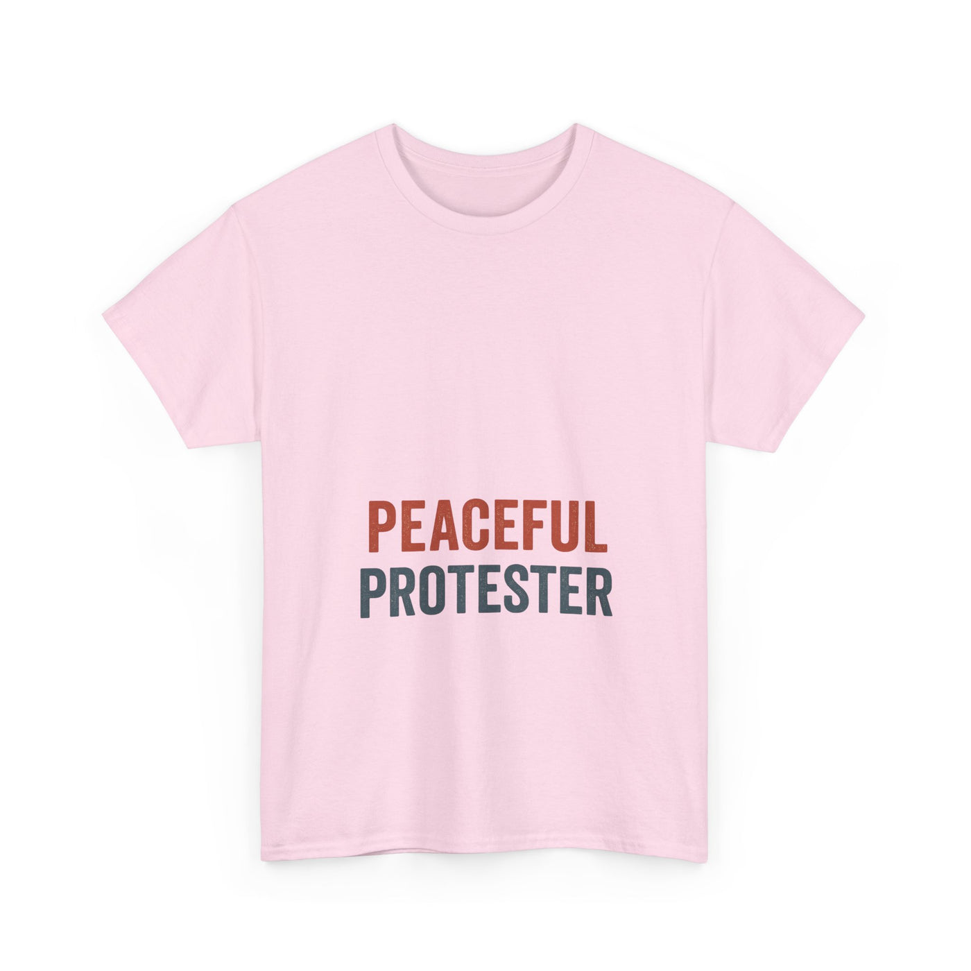 Peaceful Protester T-Shirt — 'Peaceful Protester' Minimalist Activist Tee