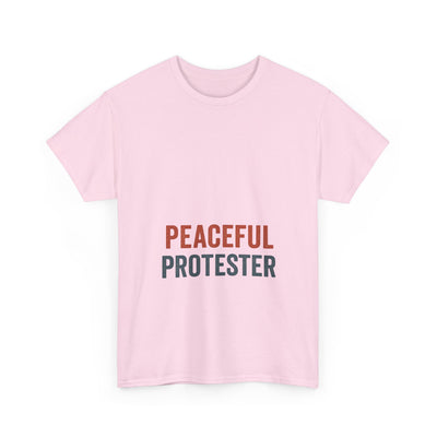 Peaceful Protester T-Shirt — 'Peaceful Protester' Minimalist Activist Tee