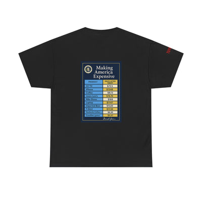 T‑Shirt — "Making America Expensive" Price Comparison Graphic Tee