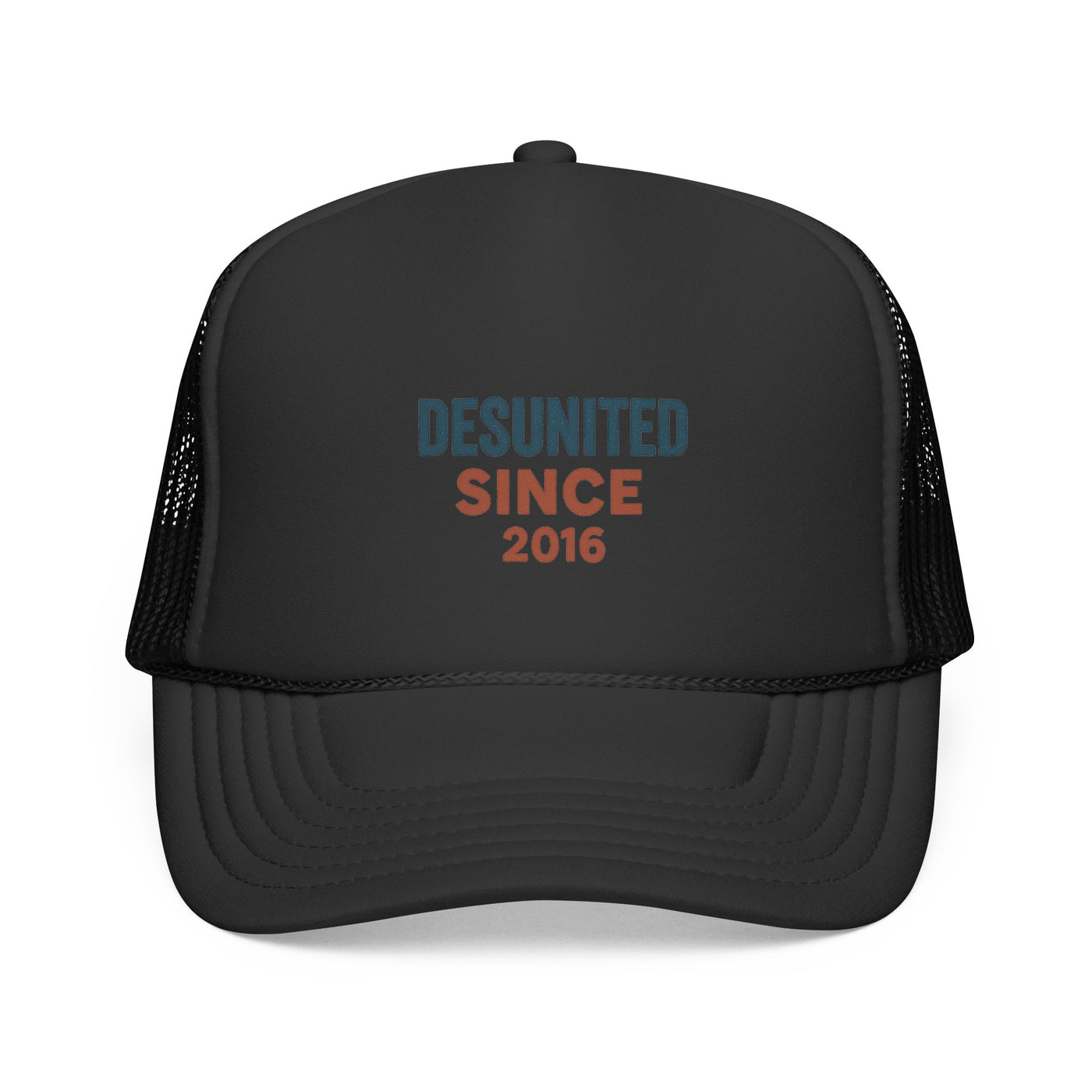 Trucker Cap — "DESUNITED SINCE 2016" Embroidered Retro Mesh Hat