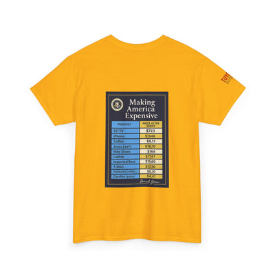 T‑Shirt — "Making America Expensive" Price Comparison Graphic Tee