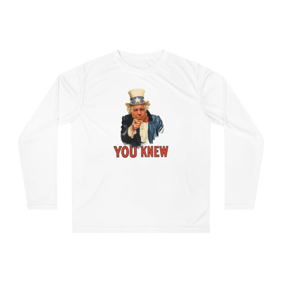 Uncle Epstein “You Knew” Long Sleeve Shirt — Patriotic Vintage Pointing Tee