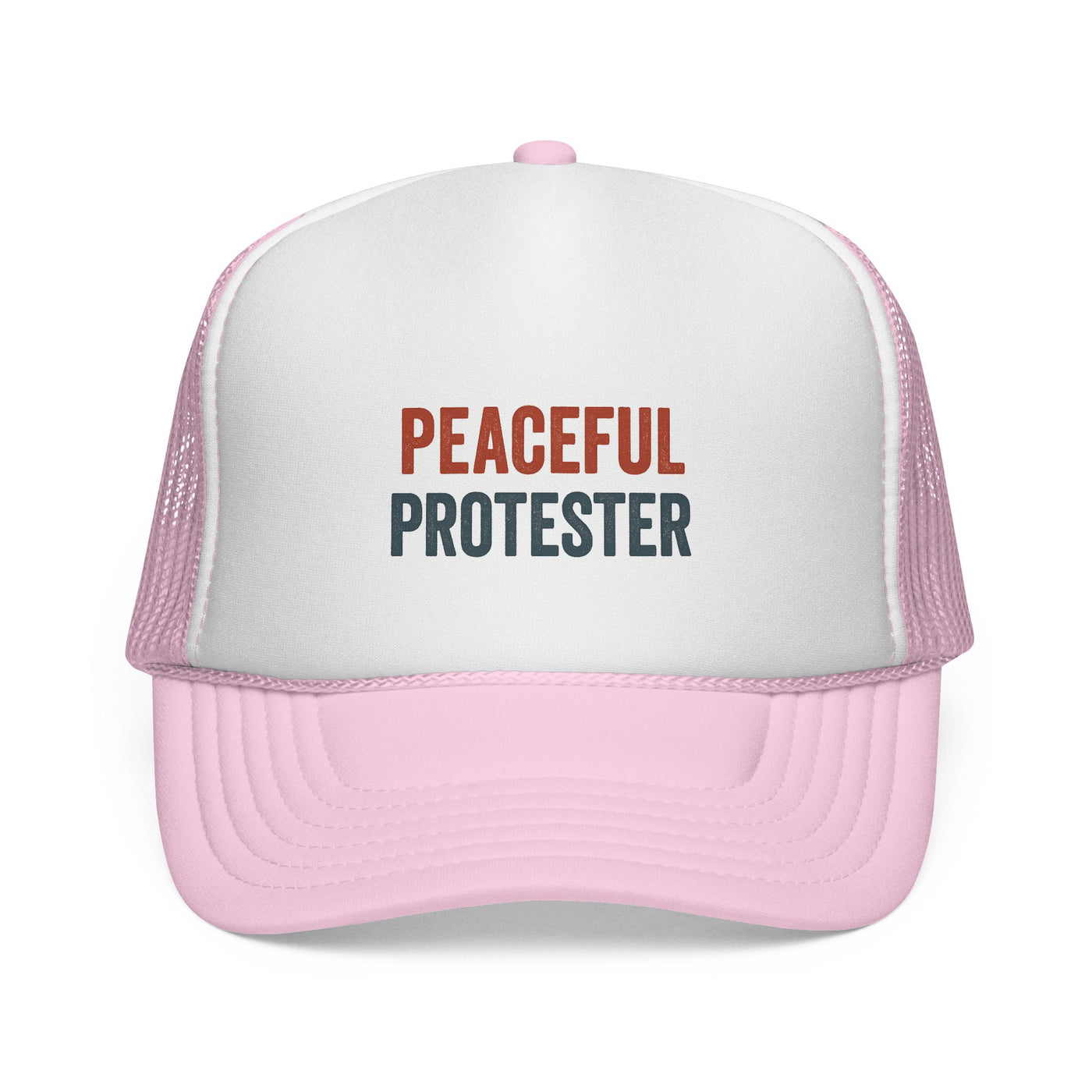 Peaceful Protester Trucker Cap — Political Rally Mesh Hat