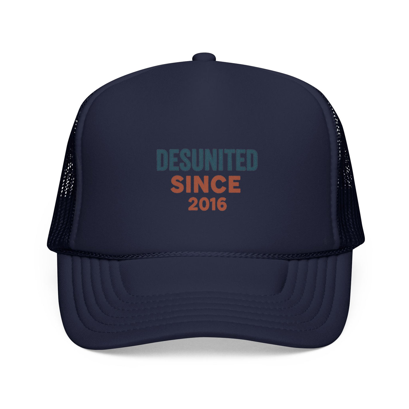 Trucker Cap — "DESUNITED SINCE 2016" Embroidered Retro Mesh Hat
