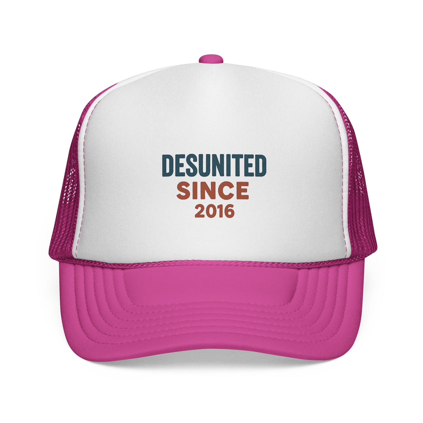 Trucker Cap — "DESUNITED SINCE 2016" Embroidered Retro Mesh Hat