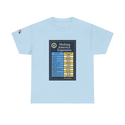 T‑Shirt — "Making America Expensive" Price Comparison Graphic Tee