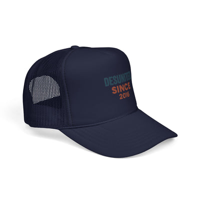 Trucker Cap — "DESUNITED SINCE 2016" Embroidered Retro Mesh Hat
