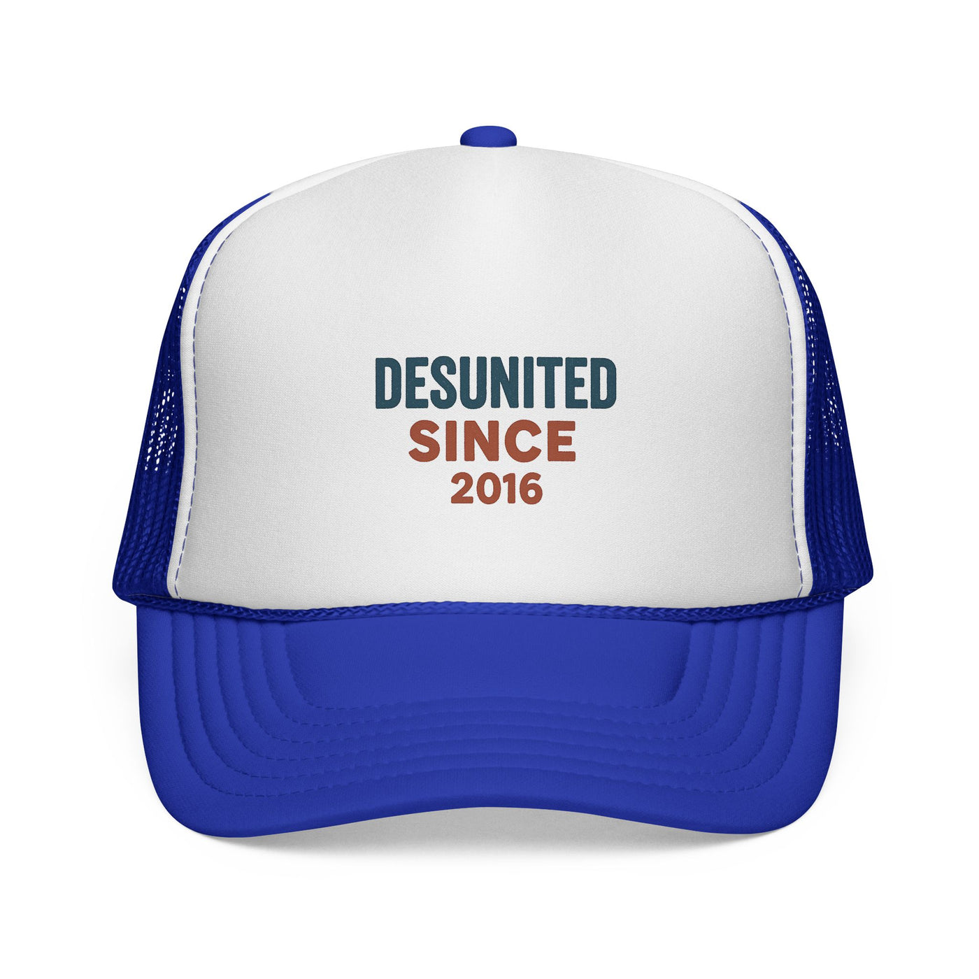 Trucker Cap — "DESUNITED SINCE 2016" Embroidered Retro Mesh Hat