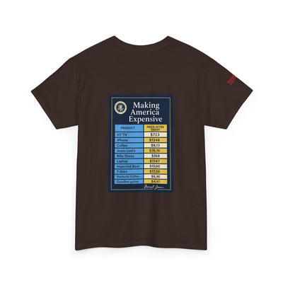 T‑Shirt — "Making America Expensive" Price Comparison Graphic Tee