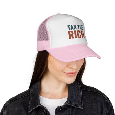 Tax The Rich Trucker Cap — Bold Political Mesh Snapback Hat