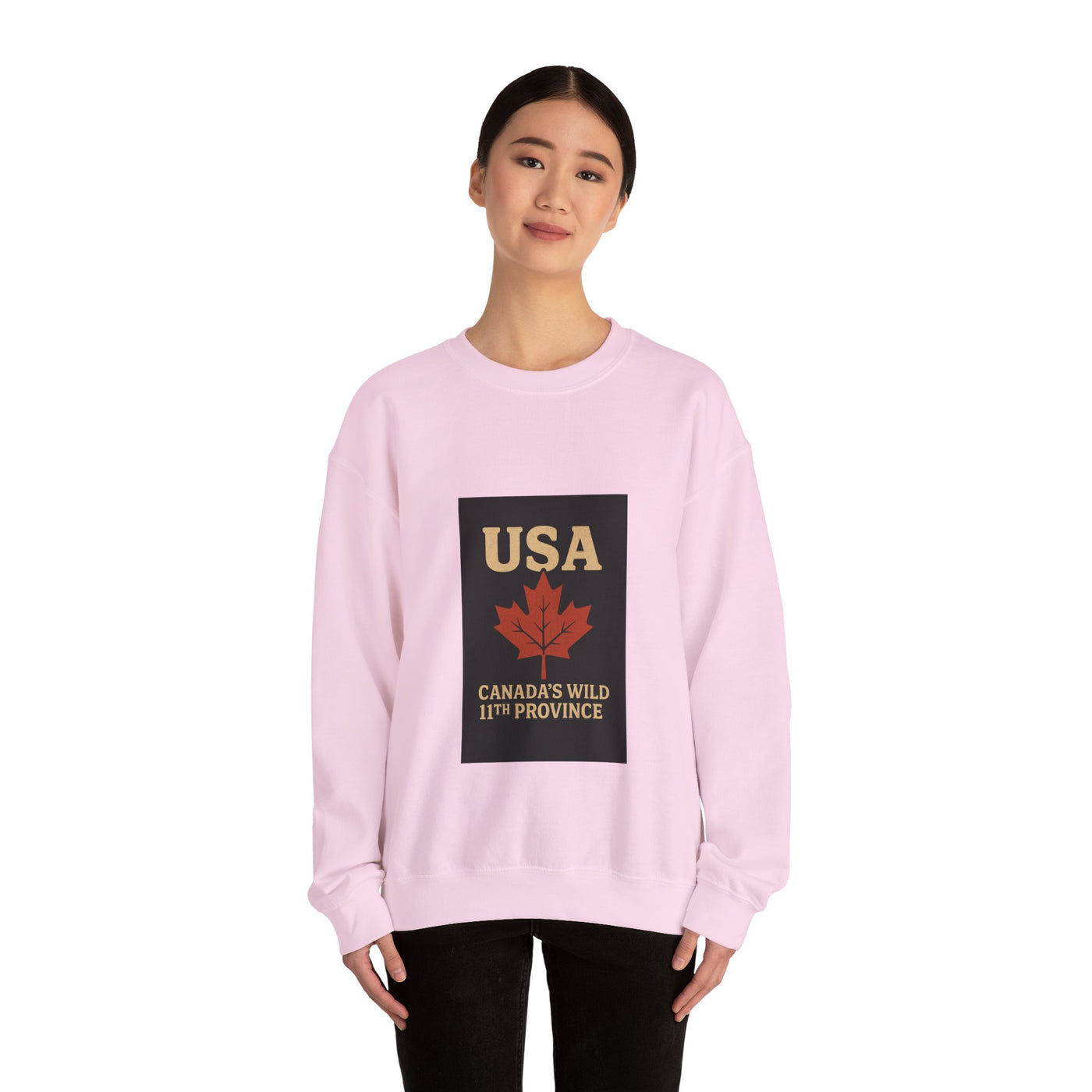 USA 'Canada's Wild 11th Province' Crewneck Sweatshirt