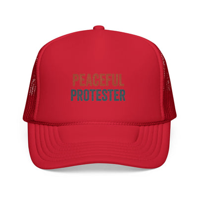 Peaceful Protester Trucker Cap — Political Rally Mesh Hat