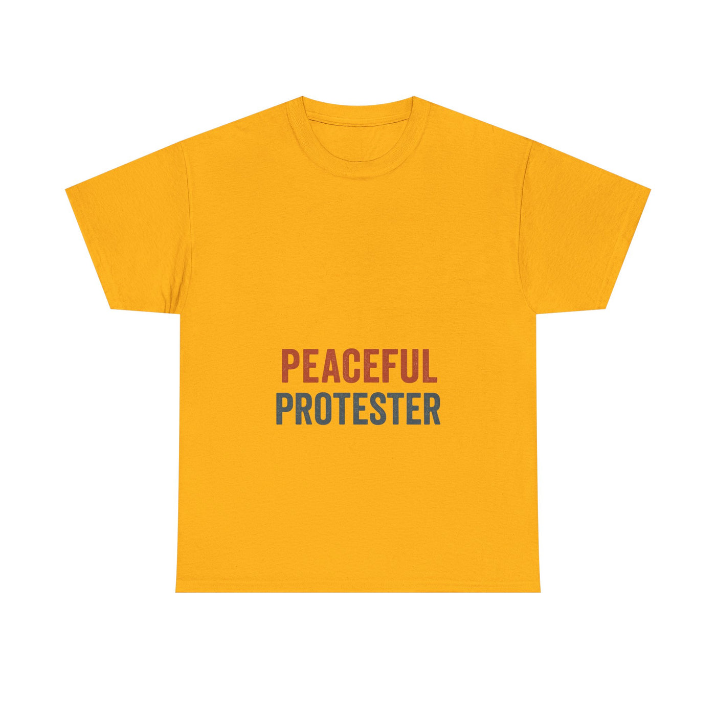 Peaceful Protester T-Shirt — 'Peaceful Protester' Minimalist Activist Tee