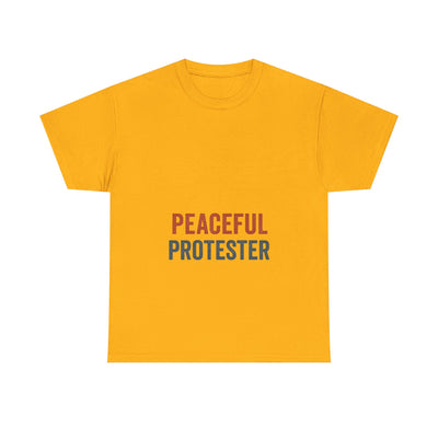 Peaceful Protester T-Shirt — 'Peaceful Protester' Minimalist Activist Tee