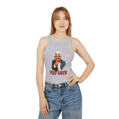 Tank Top Vintage Pointing Uncle Epstein“YOU KNEW” Graphic