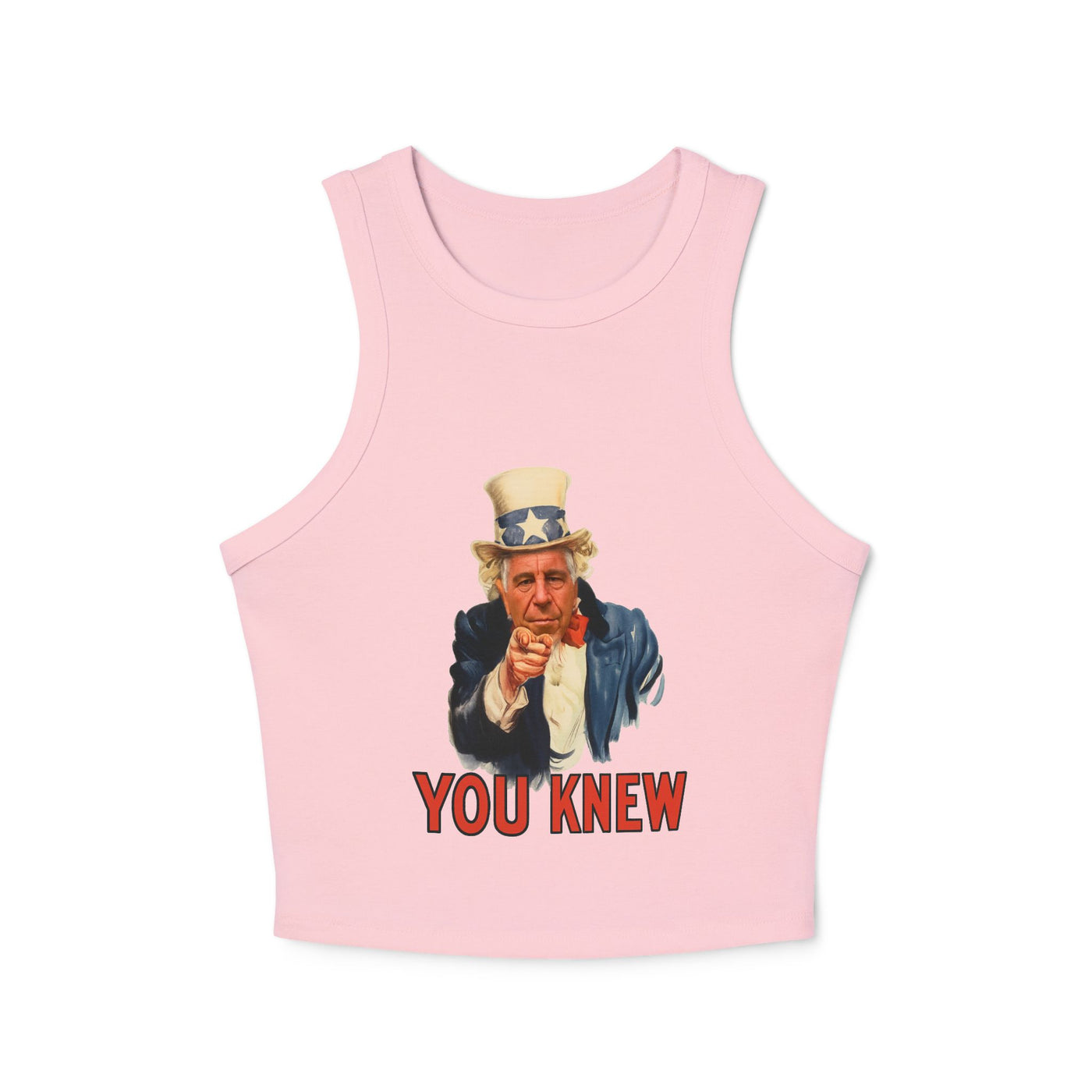 Tank Top Vintage Pointing Uncle Epstein“YOU KNEW” Graphic