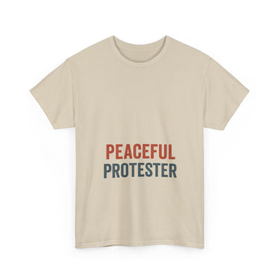 Peaceful Protester T-Shirt — 'Peaceful Protester' Minimalist Activist Tee