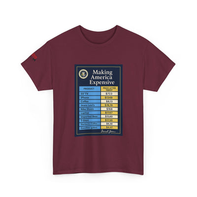 T‑Shirt — "Making America Expensive" Price Comparison Graphic Tee
