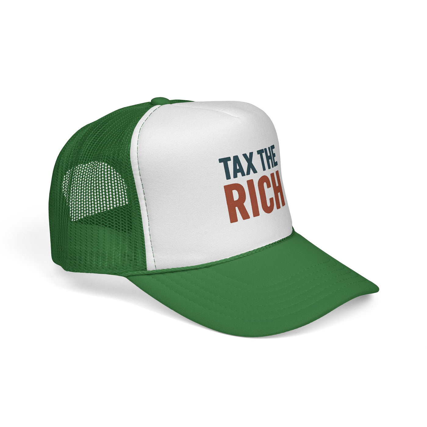 Tax The Rich Trucker Cap — Bold Political Mesh Snapback Hat