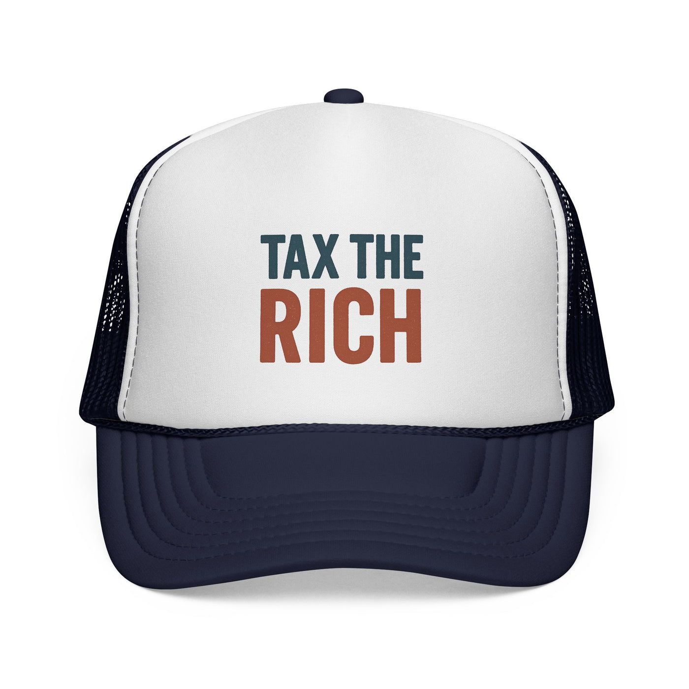 Tax The Rich Trucker Cap — Bold Political Mesh Snapback Hat