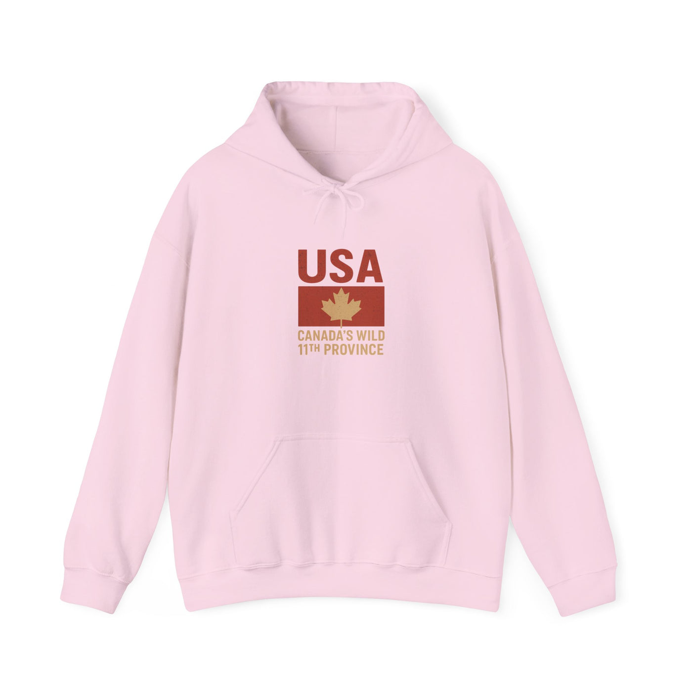 USA Maple Leaf Hoodie – 'Canada's 51st Province' Funny Canada-USA Mashup Sweatshirt