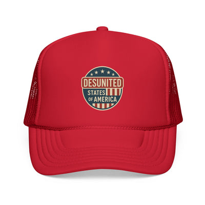 Desunited States of America Trucker Hat — Vintage Political Statement Cap