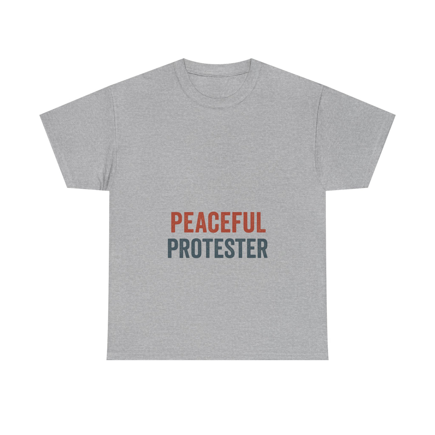 Peaceful Protester T-Shirt — 'Peaceful Protester' Minimalist Activist Tee