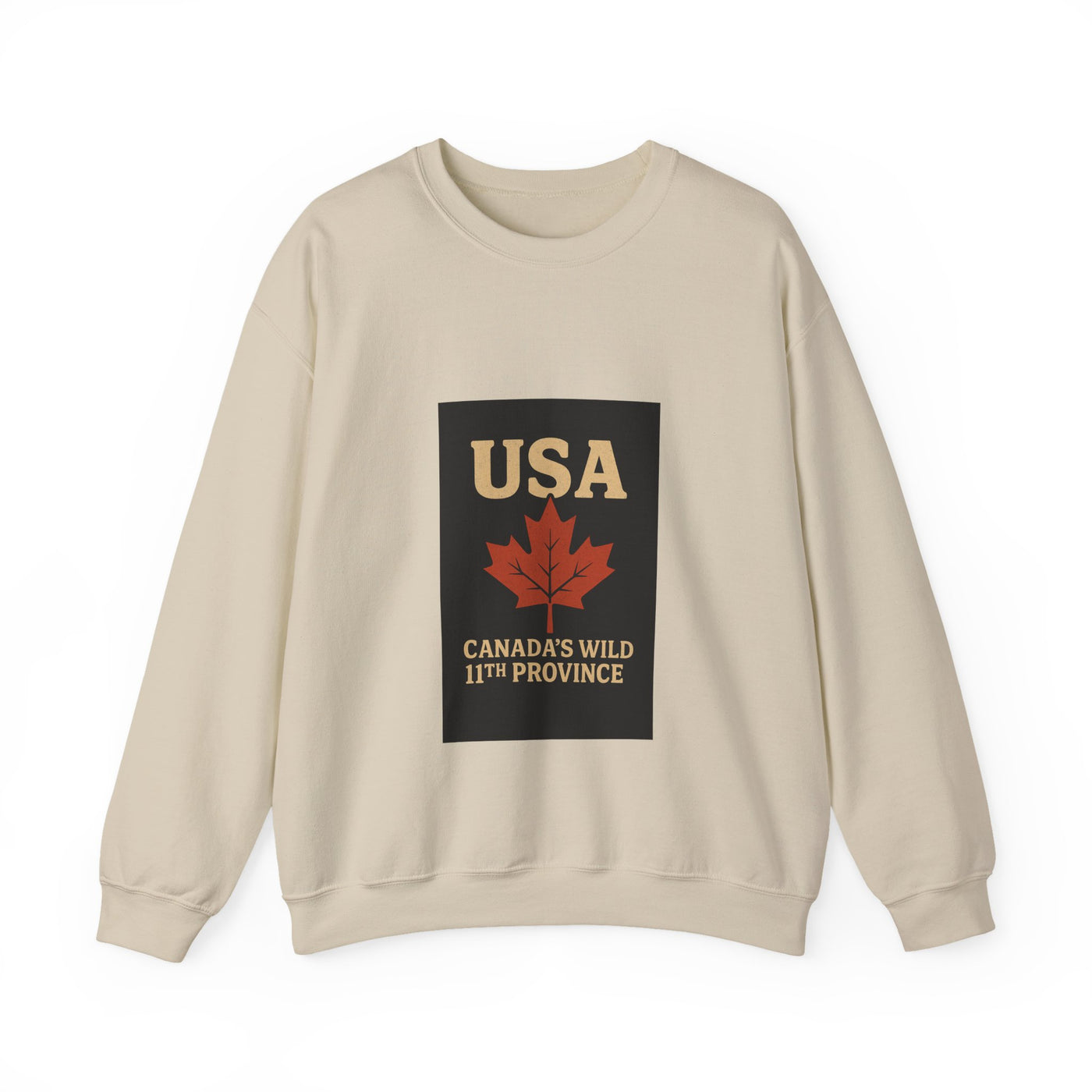 USA 'Canada's Wild 11th Province' Crewneck Sweatshirt