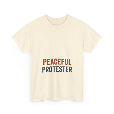 Peaceful Protester T-Shirt — 'Peaceful Protester' Minimalist Activist Tee