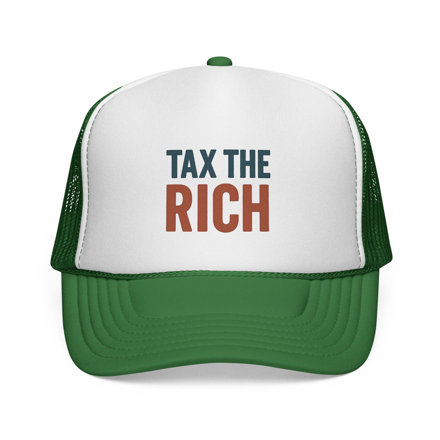 Tax The Rich Trucker Cap — Bold Political Mesh Snapback Hat