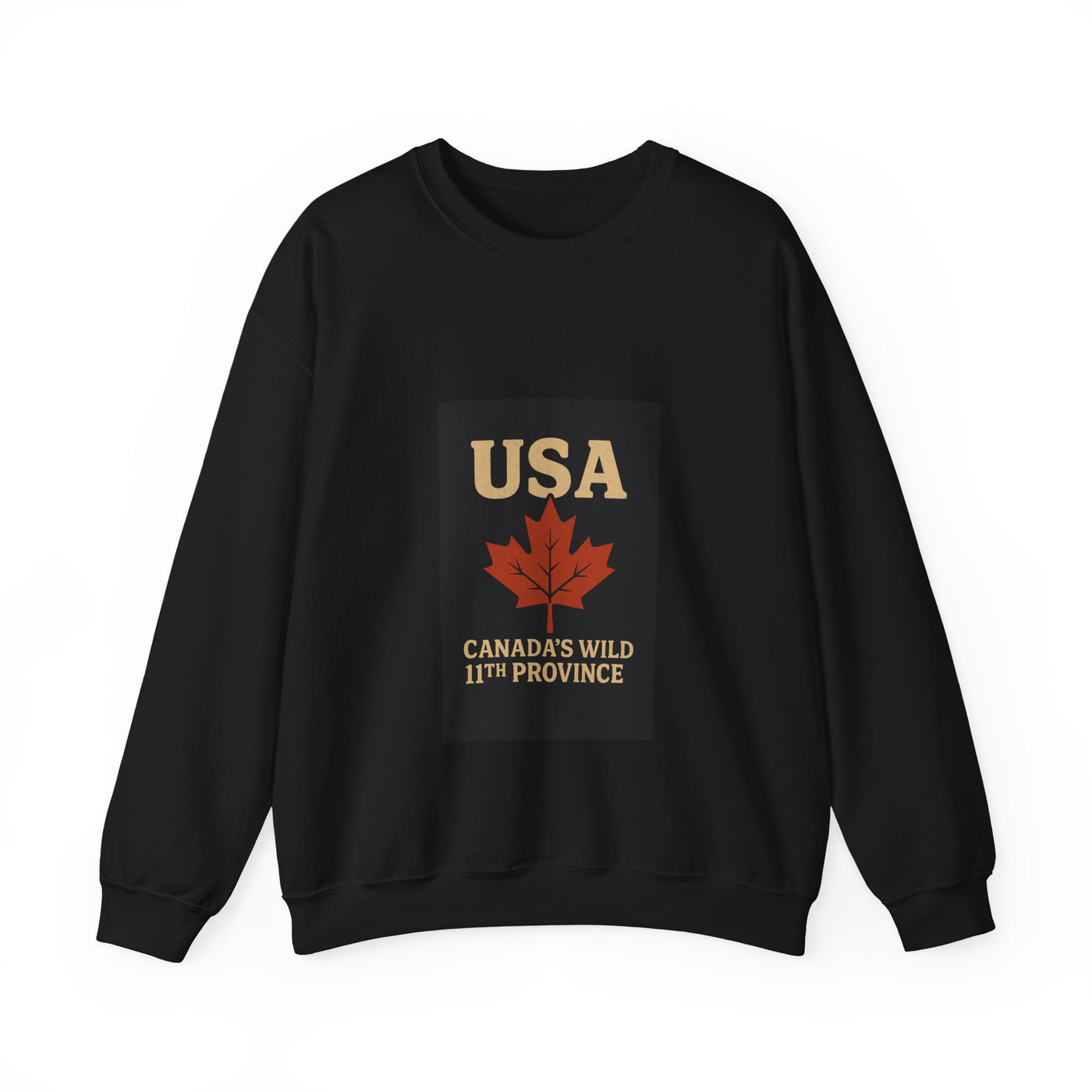 USA 'Canada's Wild 11th Province' Crewneck Sweatshirt