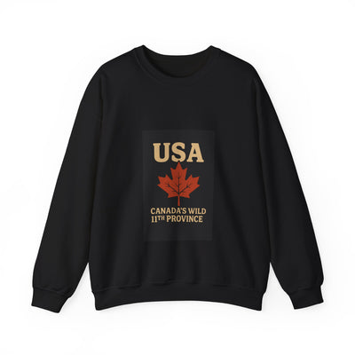 USA 'Canada's Wild 11th Province' Crewneck Sweatshirt