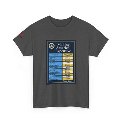 T‑Shirt — "Making America Expensive" Price Comparison Graphic Tee