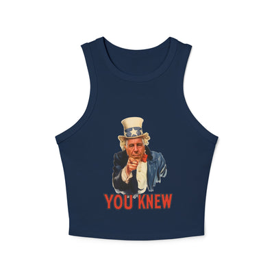 Tank Top Vintage Pointing Uncle Epstein“YOU KNEW” Graphic