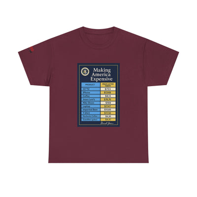 T‑Shirt — "Making America Expensive" Price Comparison Graphic Tee