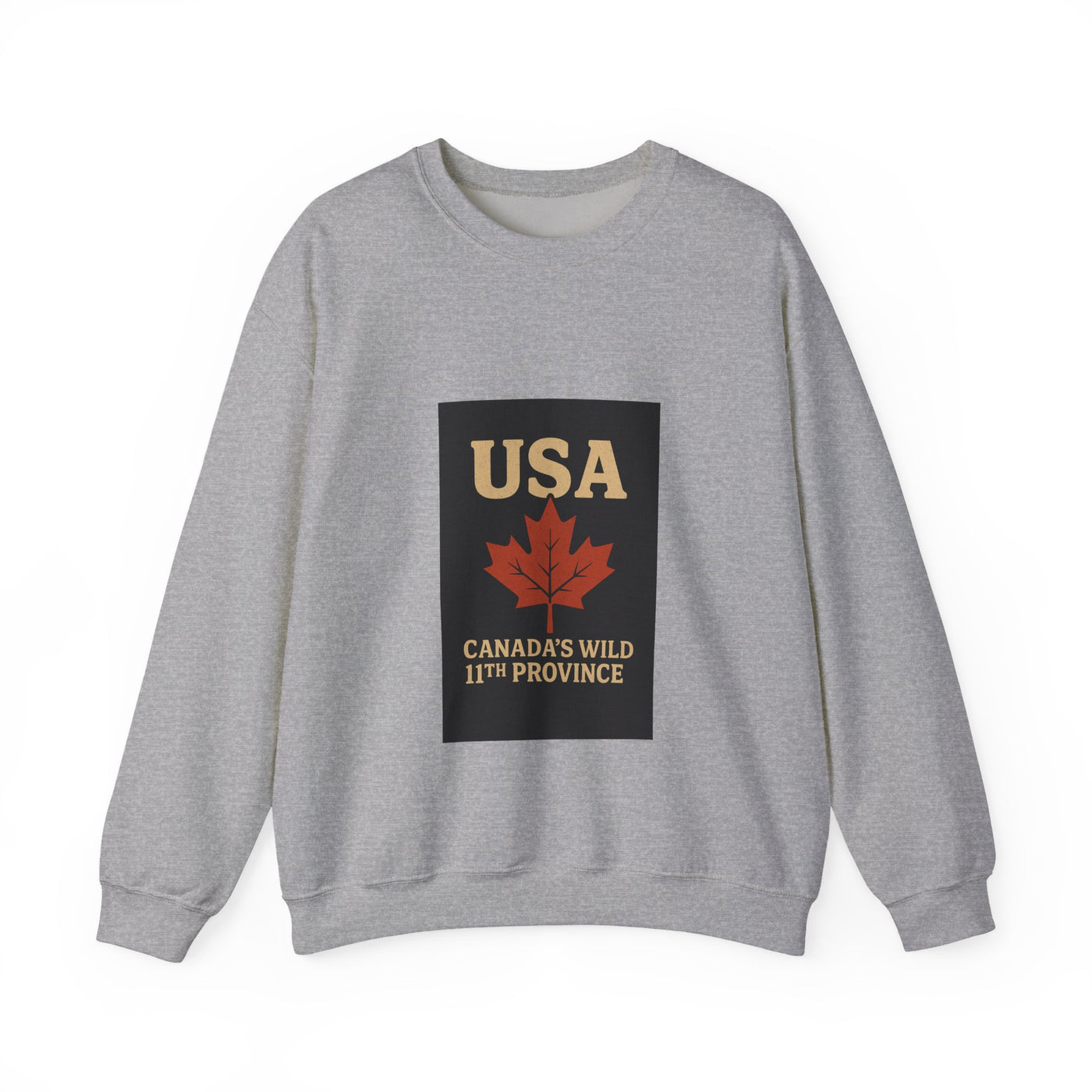 USA 'Canada's Wild 11th Province' Crewneck Sweatshirt