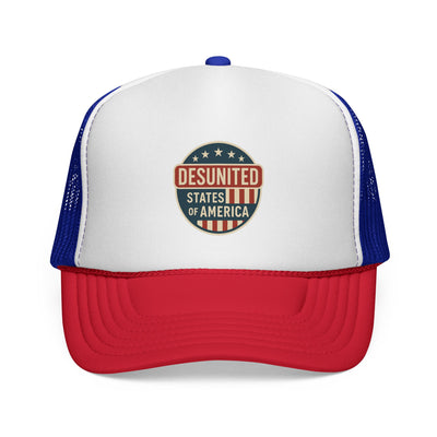 Desunited States of America Trucker Hat — Vintage Political Statement Cap