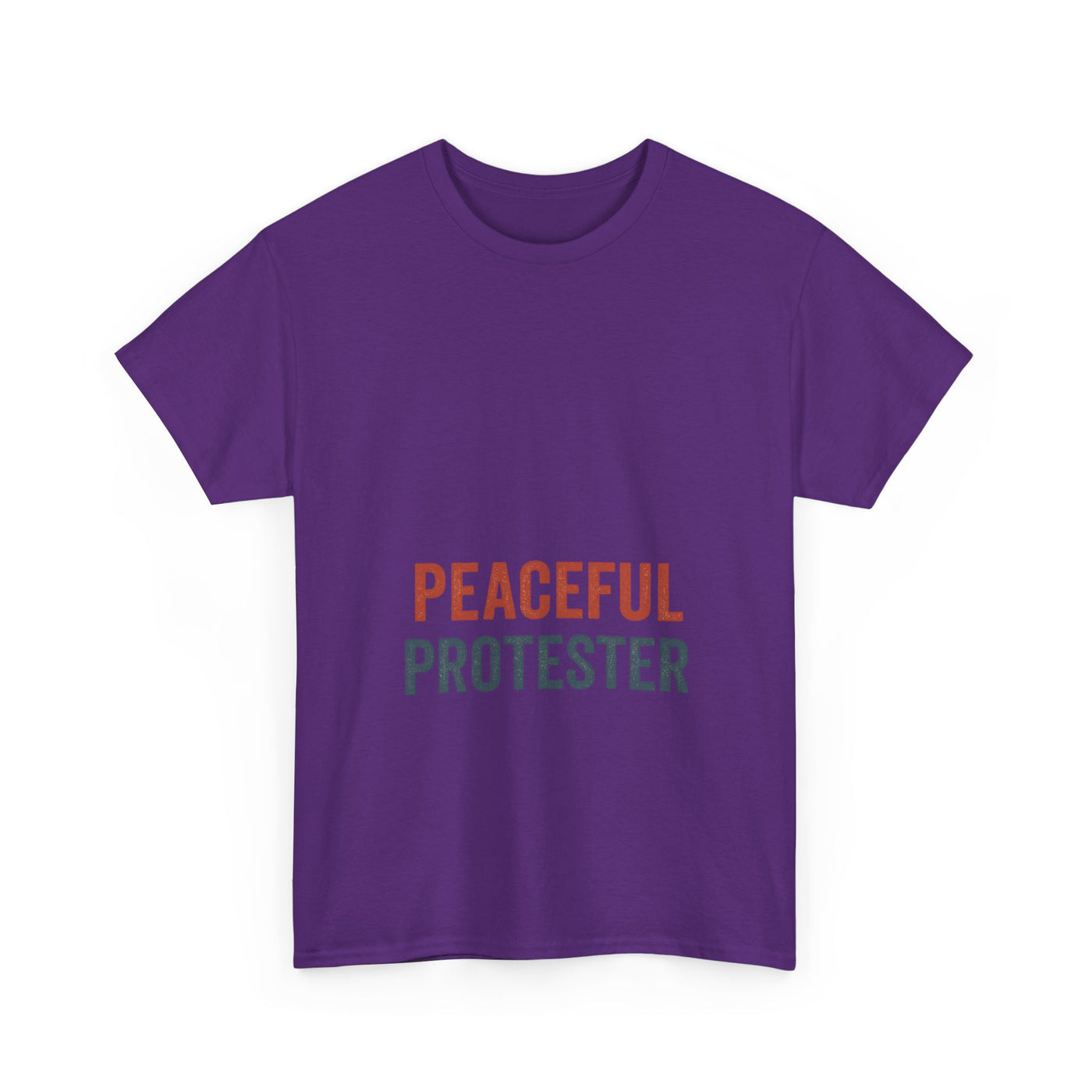 Peaceful Protester T-Shirt — 'Peaceful Protester' Minimalist Activist Tee