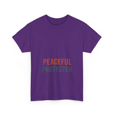 Peaceful Protester T-Shirt — 'Peaceful Protester' Minimalist Activist Tee