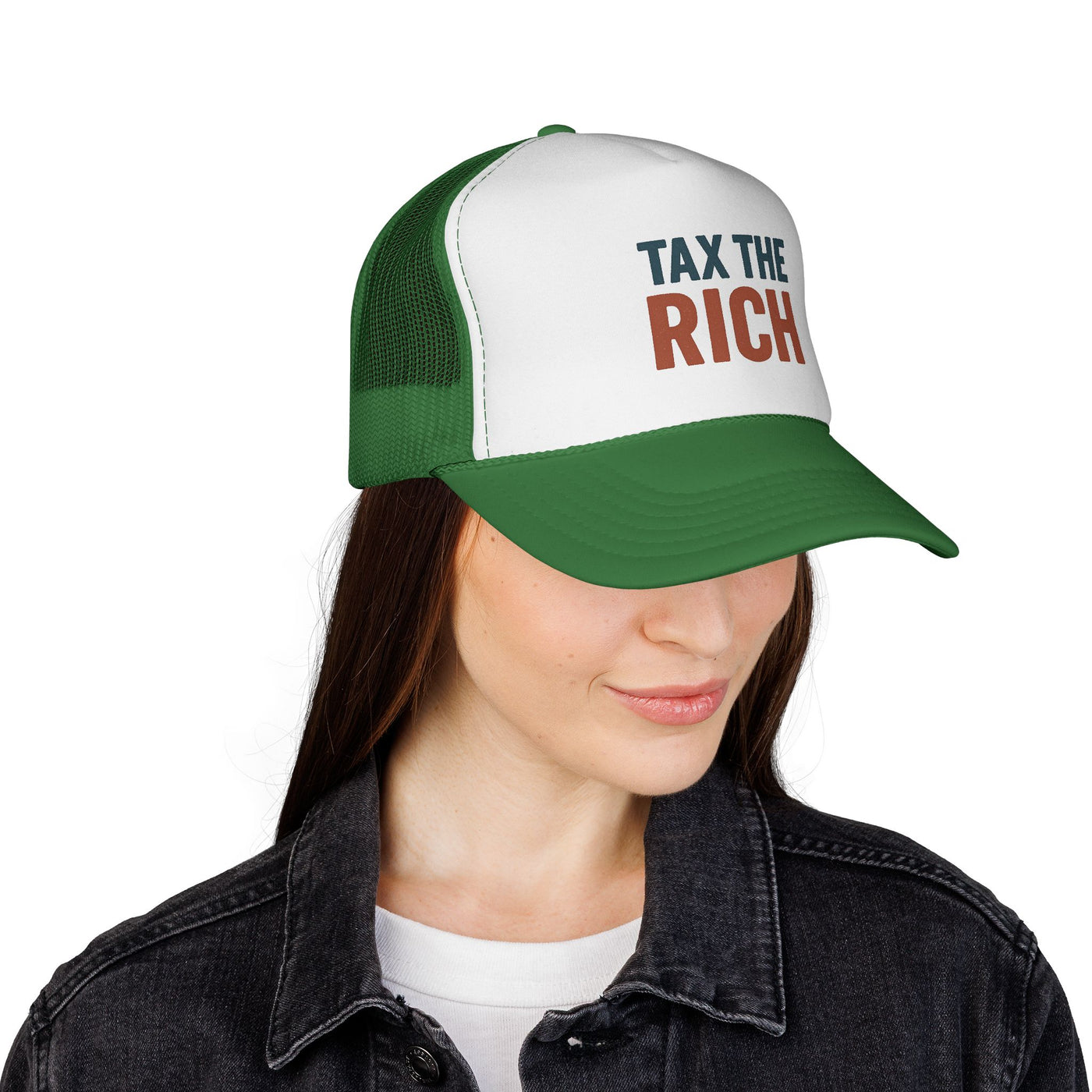 Tax The Rich Trucker Cap — Bold Political Mesh Snapback Hat